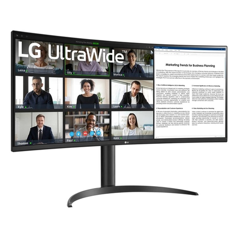LG 34WR55QK-B pantalla para PC 86,4 cm (34") 3440 x 1440 Pixeles Wide Quad HD Negro - Imagen 2