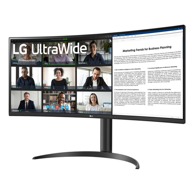 LG 34WR55QK-B pantalla para PC 86,4 cm (34") 3440 x 1440 Pixeles Wide Quad HD Negro - Imagen 3