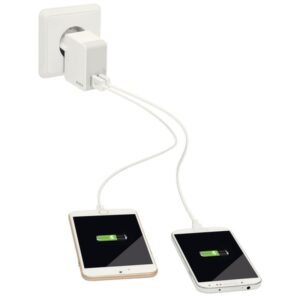 Leitz Cargador de pared USB doble para viajes Complete