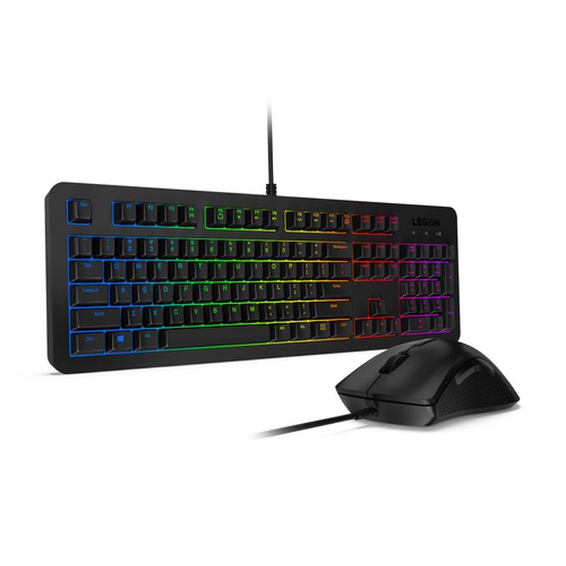 Lenovo Legion KM300 teclado Ratón incluido Juego USB Español Negro - Imagen 3