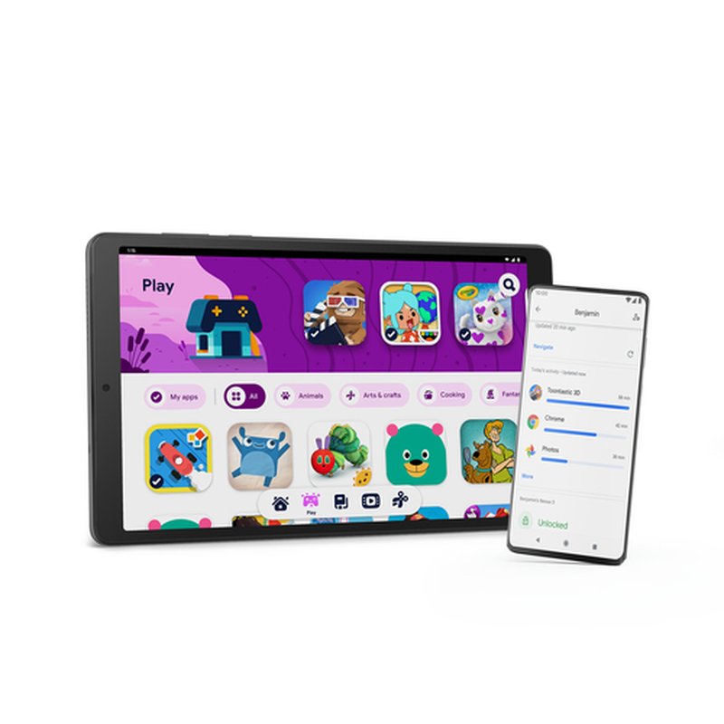 Lenovo Tab M8 Mediatek 32 GB 20,3 cm (8") 2 GB Wi-Fi 5 (802.11ac) Android 12 Go edition Gris - Imagen 12