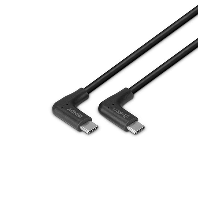 Lindy 32022 cable USB USB 3.2 Gen 2 (3.1 Gen 2) 0,5 m USB C Negro - Imagen 2