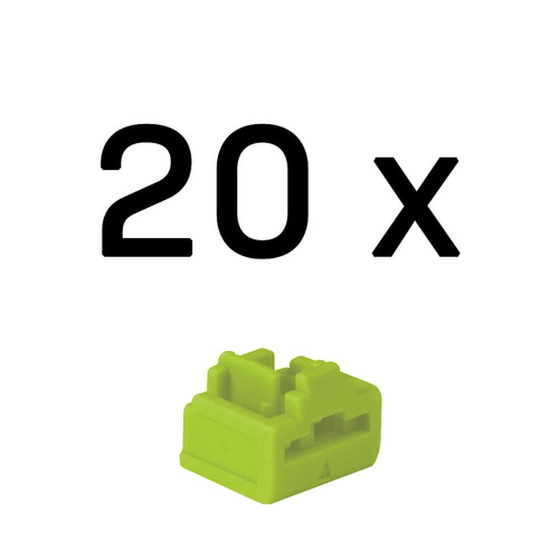 Lindy 47895 bloqueador de puerto RJ-45 Verde Acrilonitrilo butadieno estireno (ABS) 20 pieza(s) Lindy 47895 bloqueador de puerto RJ-45 Verde Acrilonitrilo butadieno estireno (ABS) 20 pieza(s)