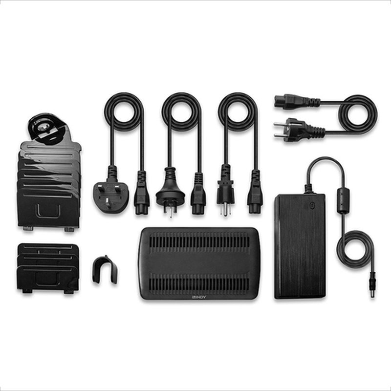 Lindy 73436 organizador para estación de carga Independiente Aluminio, Plástico Negro, Gris - Imagen 3