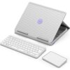 Logitech Casa Pop-Up Desk QWERTY Inglés del Reino Unido Bluetooth Gris, Violeta, Blanco Logitech Casa Pop-Up Desk QWERTY Inglés del Reino Unido Bluetooth Gris, Violeta, Blanco