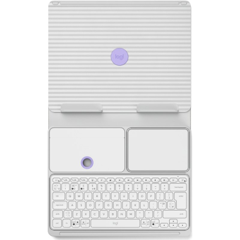 Logitech Casa Pop-Up Desk QWERTY Inglés del Reino Unido Bluetooth Gris, Violeta, Blanco Logitech Casa Pop-Up Desk QWERTY Inglés del Reino Unido Bluetooth Gris, Violeta, Blanco - Imagen 3