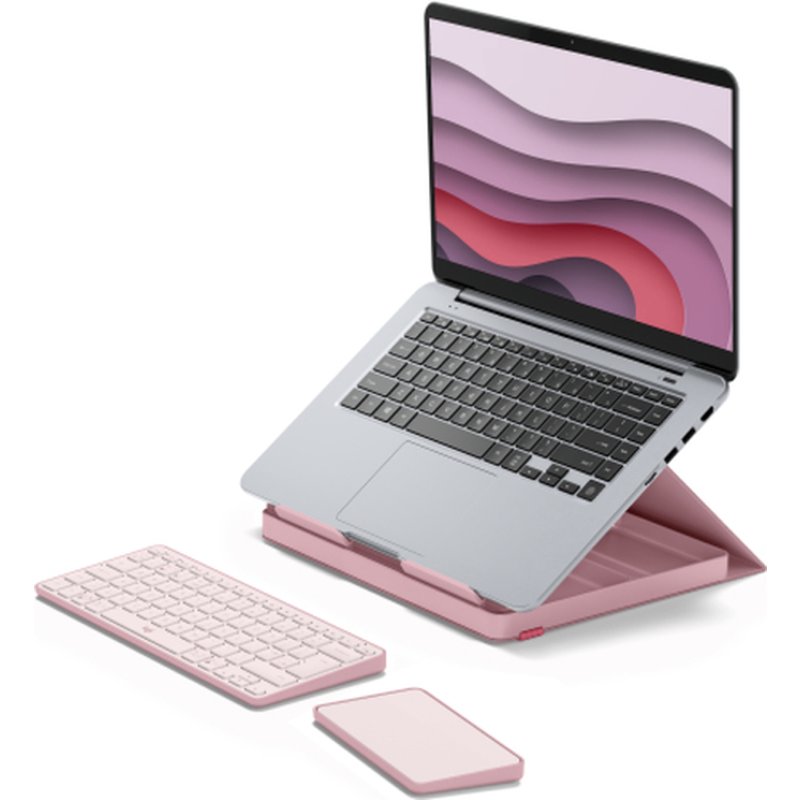 Logitech Casa Pop-Up Desk QWERTY Inglés del Reino Unido Bluetooth Rosa Logitech Casa Pop-Up Desk QWERTY Inglés del Reino Unido Bluetooth Rosa - Imagen 5
