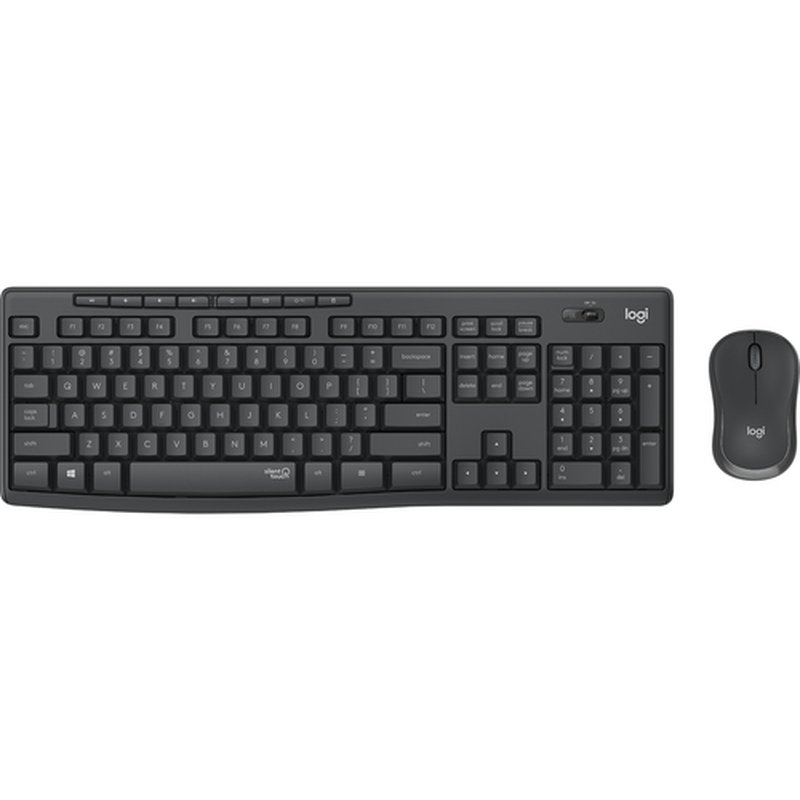 Logitech MK295 Silent Wireless Combo teclado Ratón incluido RF inalámbrico Ruso Grafito Logitech MK295 Silent Wireless Combo teclado Ratón incluido RF inalámbrico Ruso Grafito