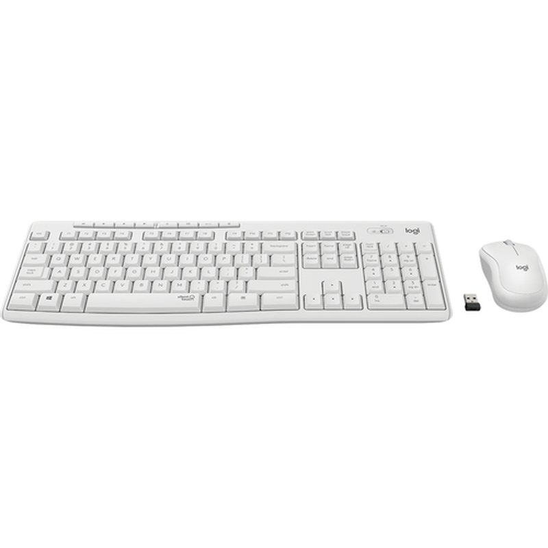 Logitech MK295 Silent Wireless Combo teclado Ratón incluido USB QWERTY Inglés Blanco - Imagen 2