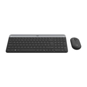 Logitech MK470 teclado Ratón incluido RF inalámbrico Eslovaco Grafito