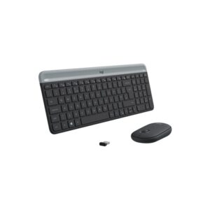 Logitech MK470 teclado Ratón incluido RF inalámbrico Eslovaco Grafito