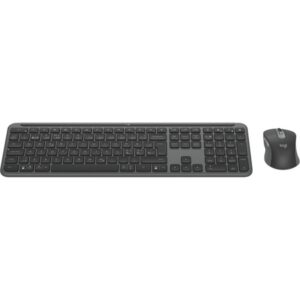 Logitech MK950 Signature for Business teclado Ratón incluido RF Wireless + Bluetooth QWERTY Danés, Finlandés, Noruego, Sueco Grafito Logitech MK950 Signature for Business teclado Ratón incluido RF Wireless + Bluetooth QWERTY Danés, Finlandés, Noruego, Sueco Grafito
