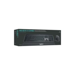 Logitech MX Keys S Combo teclado Ratón incluido RF Wireless + Bluetooth AZERTY Belga Grafito