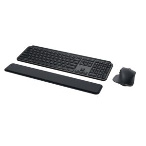 Logitech MX Keys S Combo teclado Ratón incluido RF Wireless + Bluetooth AZERTY Belga Grafito