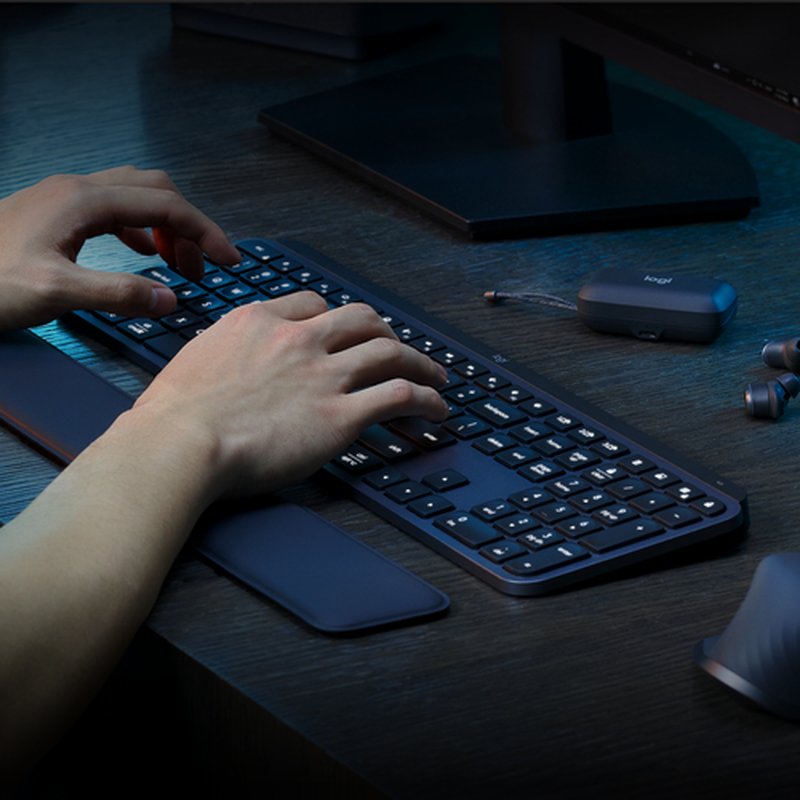 Logitech MX Keys S Combo teclado Ratón incluido RF Wireless + Bluetooth AZERTY Belga Grafito - Imagen 6