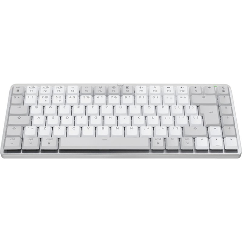 Logitech MX Mini Mechanical for Mac teclado Bluetooth QWERTY Inglés de EE. UU. Gris, Blanco Logitech MX Mini Mechanical for Mac teclado Bluetooth QWERTY Inglés de EE. UU. Gris, Blanco - Imagen 2