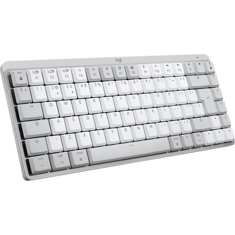 Logitech MX Mini Mechanical for Mac teclado Bluetooth QWERTY Inglés de EE. UU. Gris, Blanco Logitech MX Mini Mechanical for Mac teclado Bluetooth QWERTY Inglés de EE. UU. Gris, Blanco - Imagen 3
