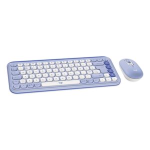 Logitech POP Icon Combo teclado Ratón incluido Universal Bluetooth QWERTY Inglés del Reino Unido Lila, Blanco