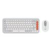 Logitech POP Icon Combo teclado Ratón incluido Universal Bluetooth QWERTY Internacional de EE.UU. Naranja, Blanco