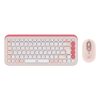 Logitech POP Icon Combo teclado Ratón incluido Universal Bluetooth QWERTY Italiano Rosa, Blanco