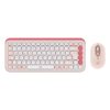 Logitech POP Icon Combo teclado Ratón incluido Universal Bluetooth QWERTZ Alemán Rosa, Blanco