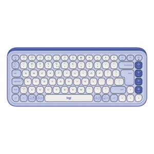Logitech POP Icon Keys teclado Universal Bluetooth QWERTY Internacional de EE.UU. Lila, Blanco