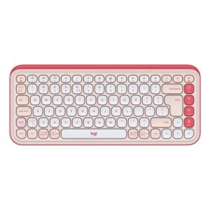 Logitech POP Icon Keys teclado Universal Bluetooth QWERTY Internacional de EE.UU. Rosa, Blanco