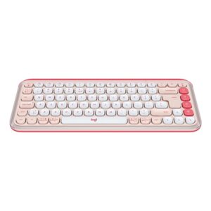 Alternative view of Logitech POP Icon Keys teclado Universal Bluetooth QWERTY Internacional de EE.UU. Rosa, Blanco