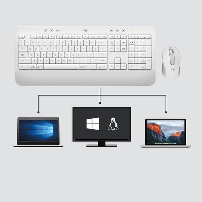 Logitech Signature MK650 Combo For Business teclado Ratón incluido Bluetooth QWERTZ Suizo Blanco - Imagen 4