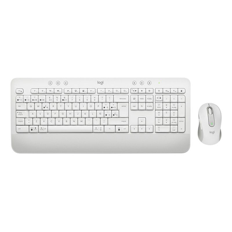 Logitech Signature MK650 Combo For Business teclado Ratón incluido Oficina RF Wireless + Bluetooth QWERTY Español Blanco