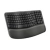 Logitech Wave Keys teclado RF Wireless + Bluetooth AZERTY Belga Grafito