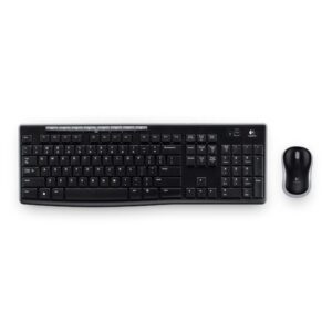 Logitech Wireless Combo MK270 teclado Ratón incluido RF inalámbrico Griego Negro