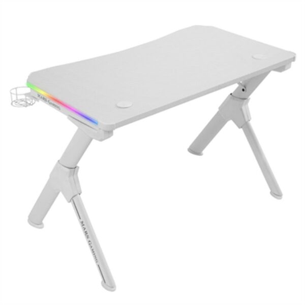 Mesa Mars Gaming Mgdrgbw Blanco 110cm