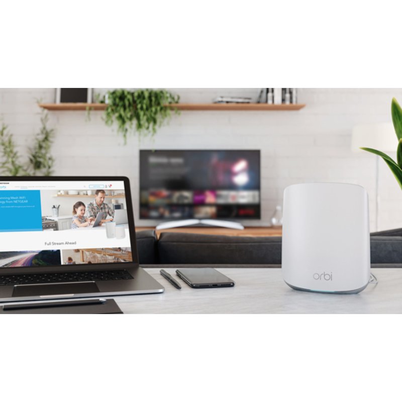 NETGEAR Orbi RBS350 AX1800 WiFi 6 Dual-band Mesh System satelite Doble banda (2,4 GHz / 5 GHz) Wi-Fi 5 (802.11ac) Blanco 2 Interno - Imagen 3