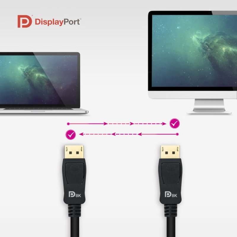 Nanocable Cable DISPLAYPORT 1.4 CERTIFICADO VESA, DP/M – DP/M, Negro, 1.5 m - Imagen 5