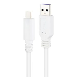 Nanocable Cable USB 2.0 3A, tipo USB-C/M-A/M, Blanco, 3 m