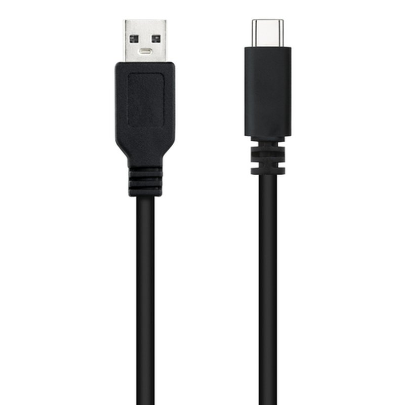 NANOCABLE CABLE USB 2.0 3A, TIPO USB-C/M-A/M, NEGRO, 1.5 M - Imagen 2
