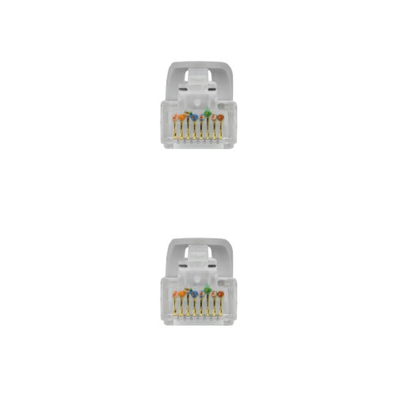 Nanocable Cable de red latiguillo RJ45 LSZH Cat.6A UTP AWG24, Gris, 0.5 m - Imagen 3