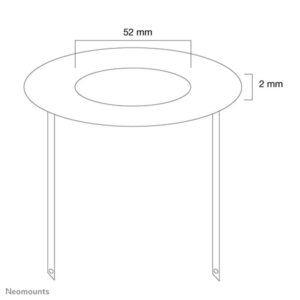 Neomounts by Newstar Roseta de cobertura