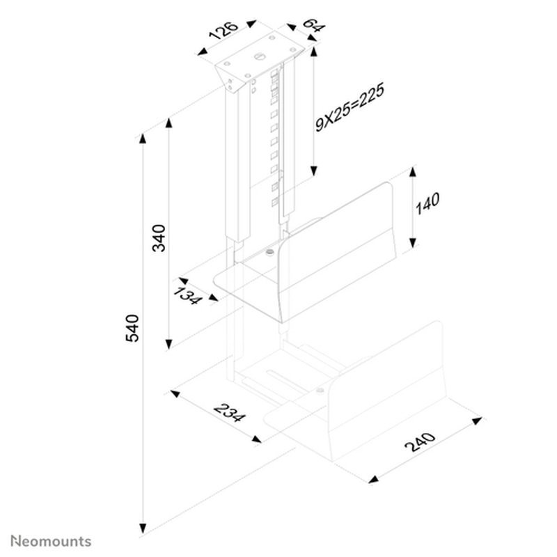 Neomounts by Newstar Soporte de PC para escritorio Neomounts by Newstar Soporte de PC para escritorio - Imagen 4
