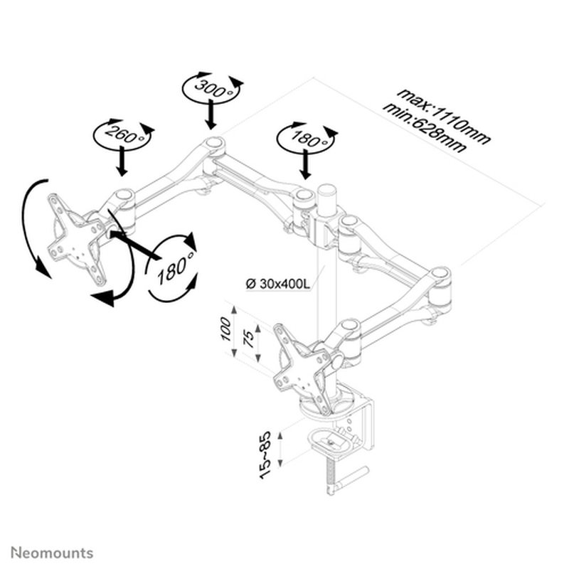 Neomounts by Newstar Soporte de escritorio para monitor Neomounts by Newstar Soporte de escritorio para monitor - Imagen 3