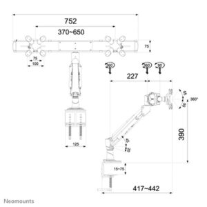 Neomounts by Newstar Soporte de escritorio para monitor Neomounts by Newstar Soporte de escritorio para monitor