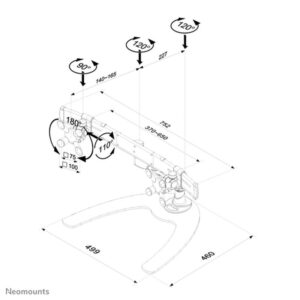 Neomounts by Newstar Soporte de escritorio para monitor