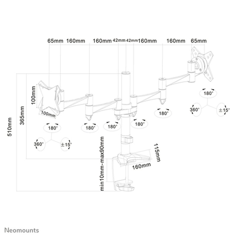 Neomounts by Newstar Soporte de escritorio para monitor Neomounts by Newstar Soporte de escritorio para monitor