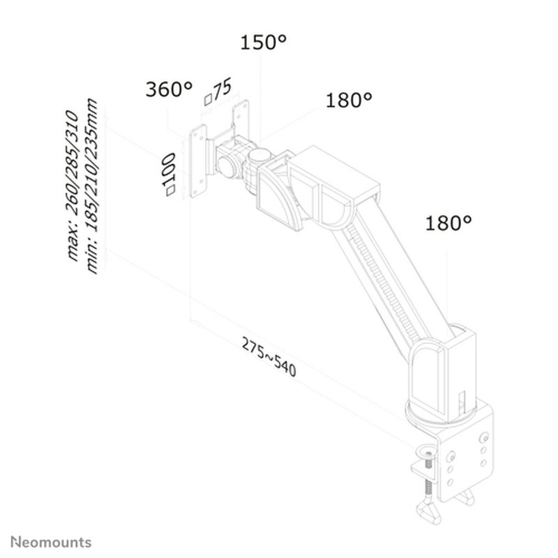 Neomounts by Newstar Soporte de escritorio para monitor - Imagen 3