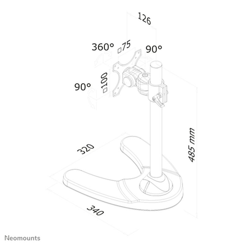 Neomounts by Newstar Soporte de escritorio para monitor Neomounts by Newstar Soporte de escritorio para monitor - Imagen 6