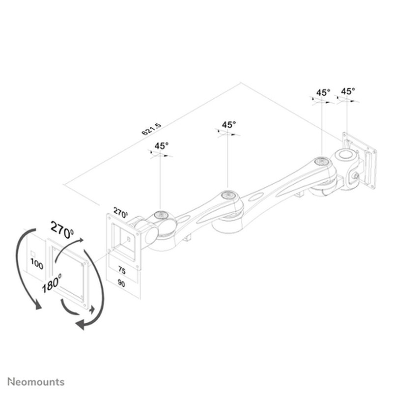 Neomounts by Newstar Soporte de pared para monitor/TV - Imagen 3