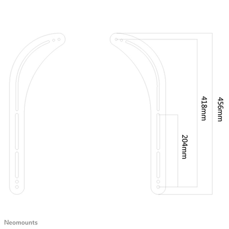 Neomounts by Newstar Soporte para barra de sonido - Imagen 3