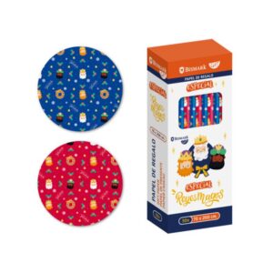 PAPEL DE REGALO REYES MAGOS 70X200 BISMARK 331826 | PACK 50 UNIDADES