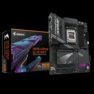 GIGABYTE X870 AORUS ELITE WIFI7 Placa Base - Compatible con CPUs AMD Ryzen 9000, 16+2+2 fases VRM, hasta 8000MHz DDR5 (OC), 3xPCIe 5.0 + 1xPCIe 4.0, Wi-Fi 7, LAN 2.5GbE, USB 4